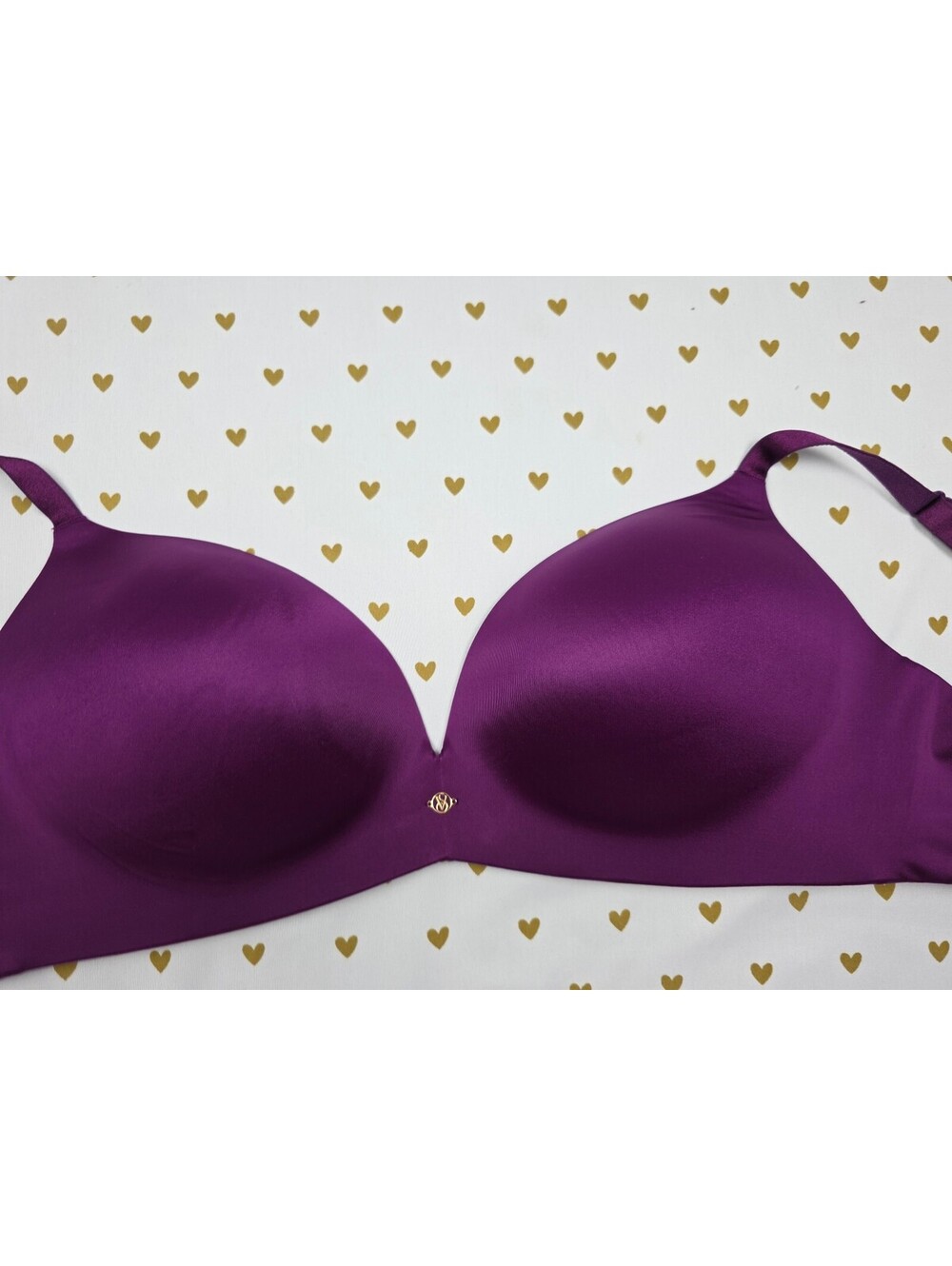 Victorias Secret Purple SO OBSESSED Padded WIreless No Wire bra 38D